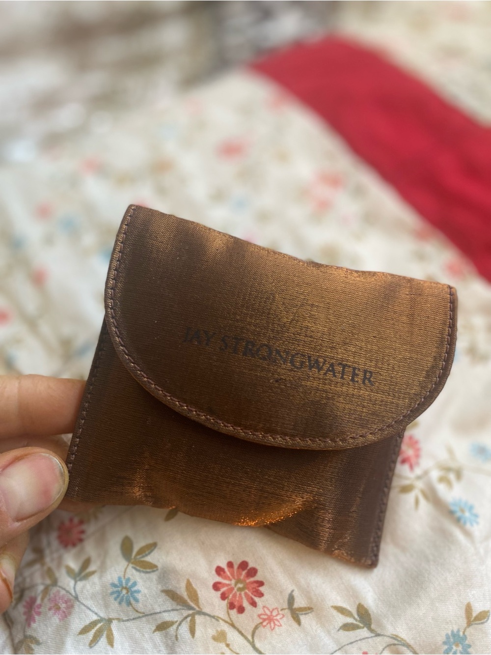 Jay Strongwater Bronze Satin Card & Key Holder